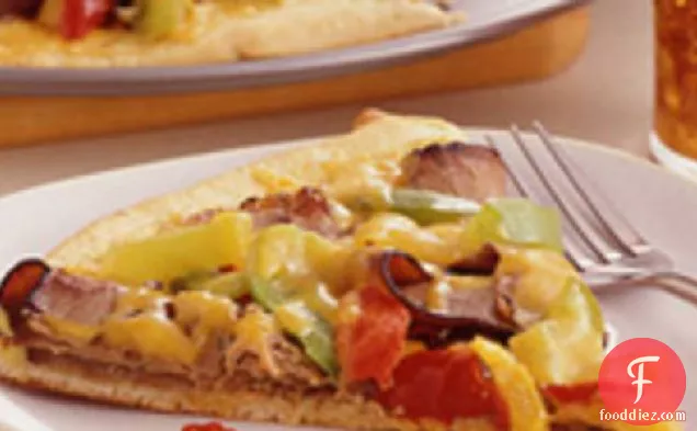 Easy Philly Cheesesteak Pizza