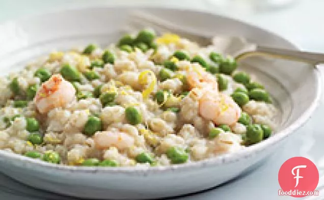 Barley Risotto With Shrimp And Peas