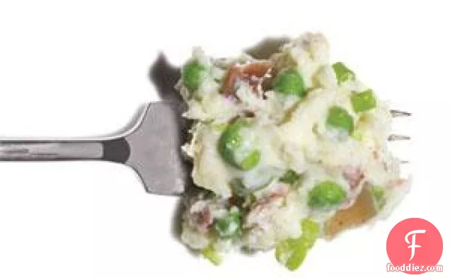 Mashed Potatoes With Peas And Scallions