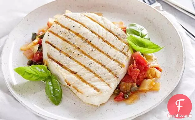 Swordfish with Tomatoes and Capers