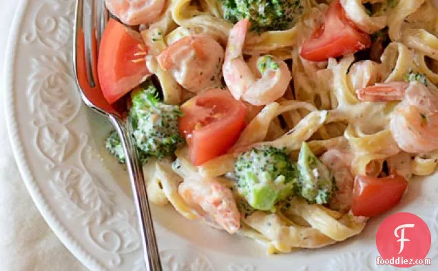 Shrimp & Broccoli Fettuccine