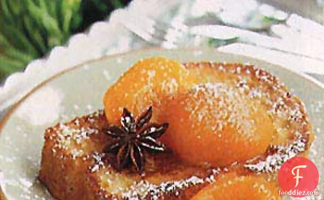 Pain Perdu with Poached Apricots