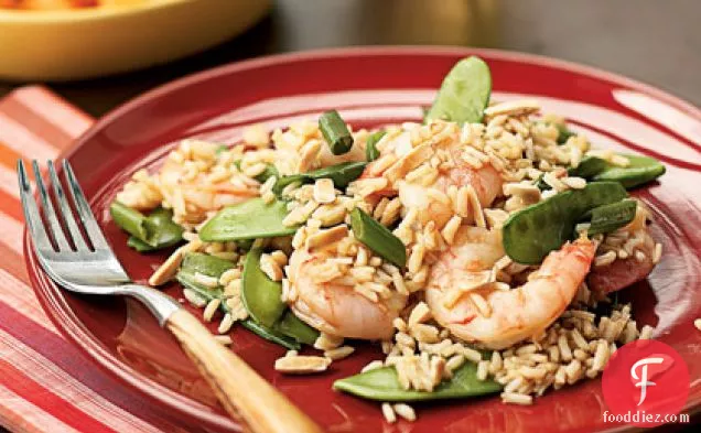 Asian Rice with Shrimp and Snow Peas