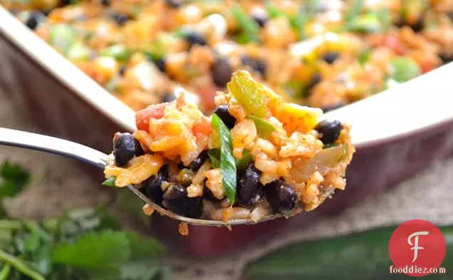 Southwest Veggie and Rice Casserole