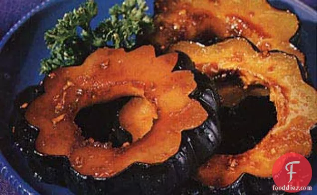 Squash Rings with Honey-Soy Glaze