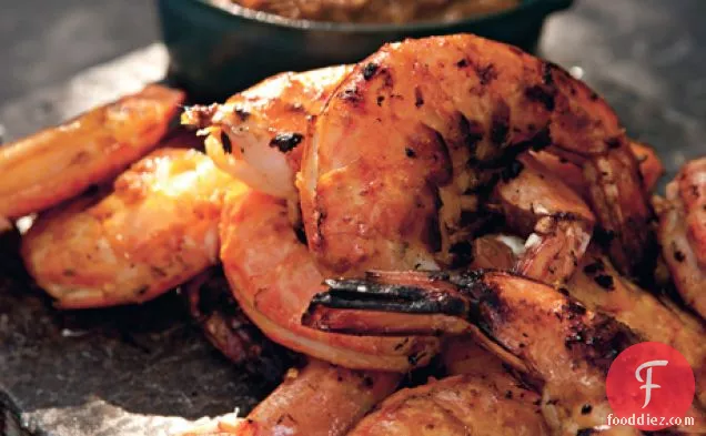Grilled Shrimp with Fiery Lemongrass-Chile Sambal