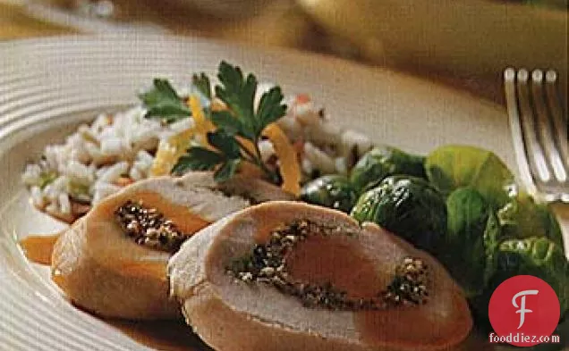 ओवन-भुना हुआ टर्की रौलाडे