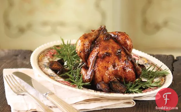 Cornish Hen in Port Wine and Fig Preserves