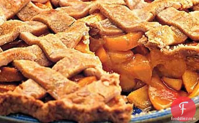 Spiced Peach Pie with Lattice Crust