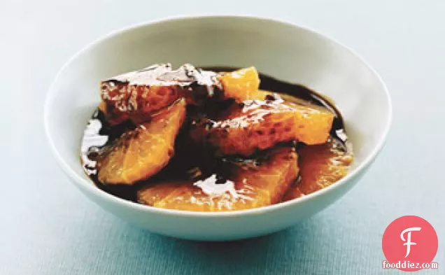 Oranges with Balsamic-and-Anise Caramel