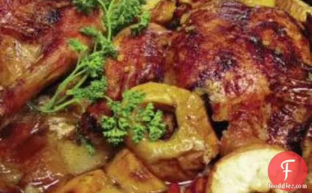 Rosh Hashanah Chicken with Cinnamon and Apples from Metz