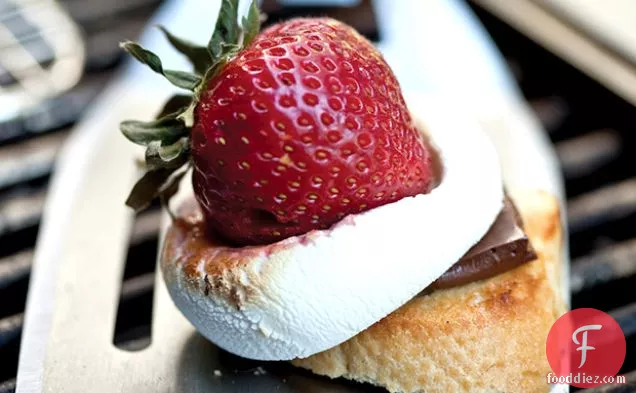 Skewered Strawberry & Marshmallow S'mores