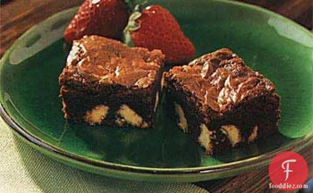 Dark Chocolate Brownies with White Chocolate Chunks