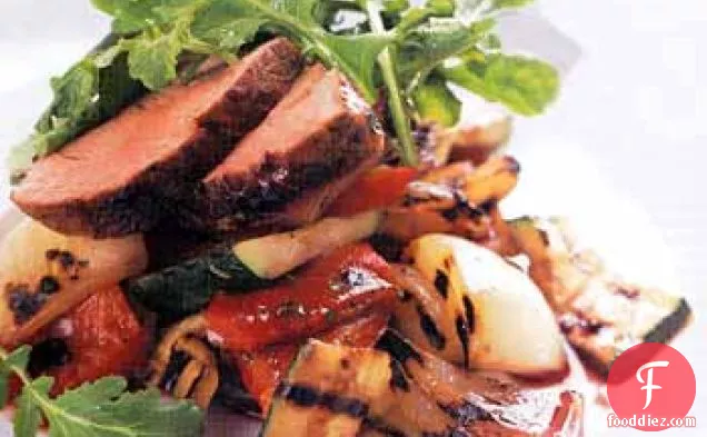 Pork Tenderloin and Grilled Vegetable Salad