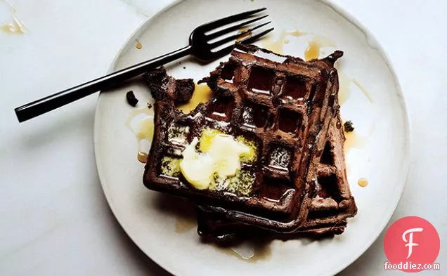 Dark Chocolate Waffles