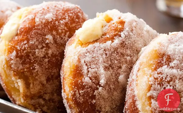 Vanilla Cream–Filled Doughnuts