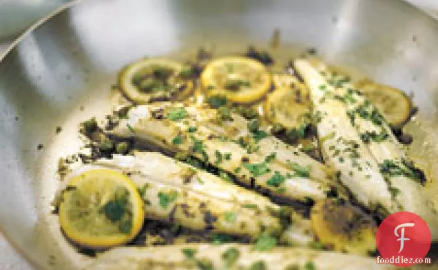Codfish With Herbed White-wine Lemon Sauce