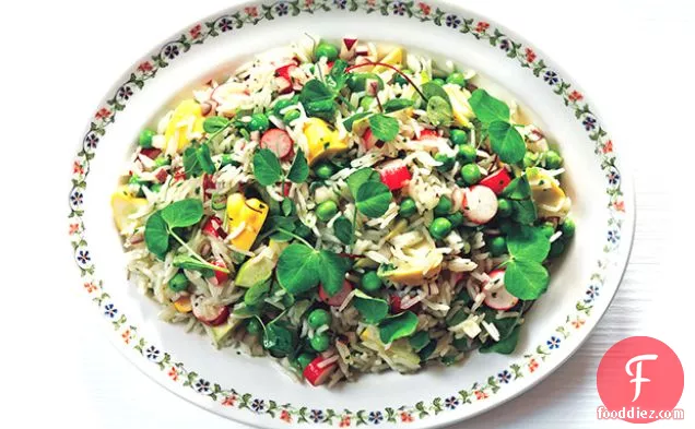 Basmati Rice with Summer Vegetable Salad