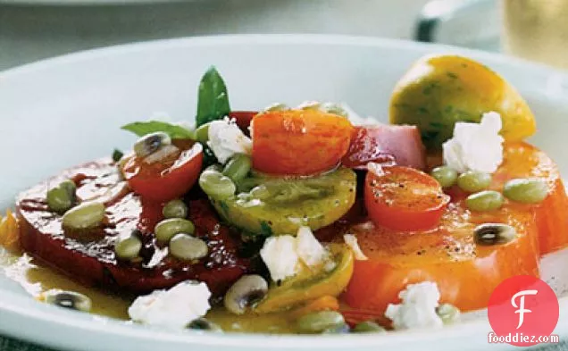 Heirloom Tomato Salad With Fresh Lady Peas