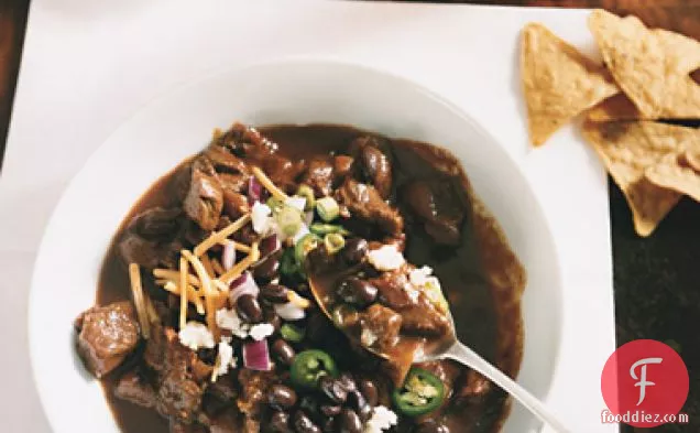 Beef Chili with Ancho, Mole, and Cumin