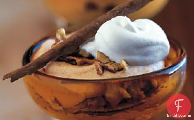 Frozen Pumpkin Mousse with Walnut-Toffee Crunch