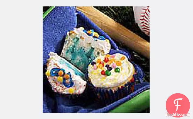 Raindrop Poke Cupcakes