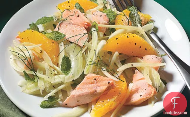 Salmon Salad with Fennel, Orange, and Mint