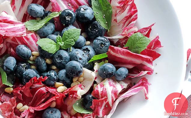 Blueberries, Mint And Radicchio