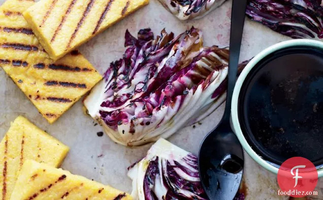 Grilled Polenta and Radicchio with Balsamic Drizzle