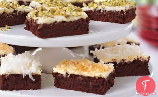 Chocolate Brownies with Orange Cream Cheese Frosting