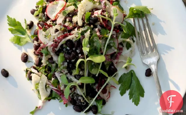 Minty Black Bean Salad For A Crowd