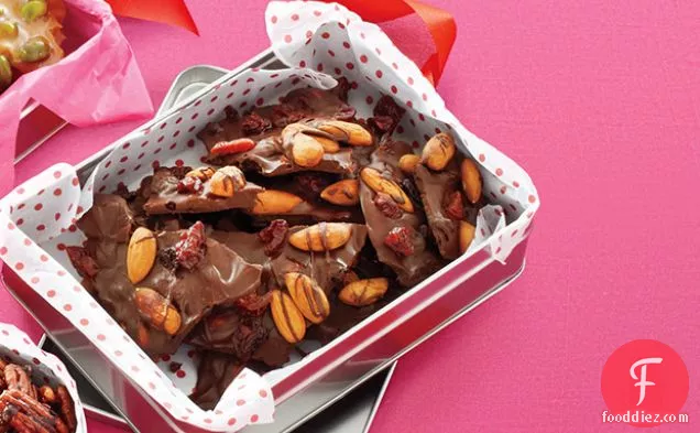 Almond-Cherry Chocolate Bark