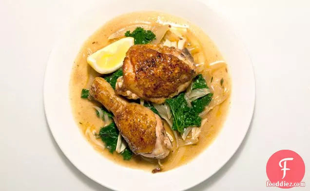 Google's Braised Chicken and Kale
