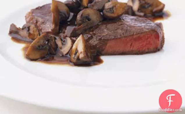 Blade Steaks with Mushrooms