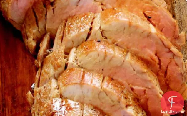 Roasted Pork Tenderloin with Butternut Squash Mash and Tarragon Gravy