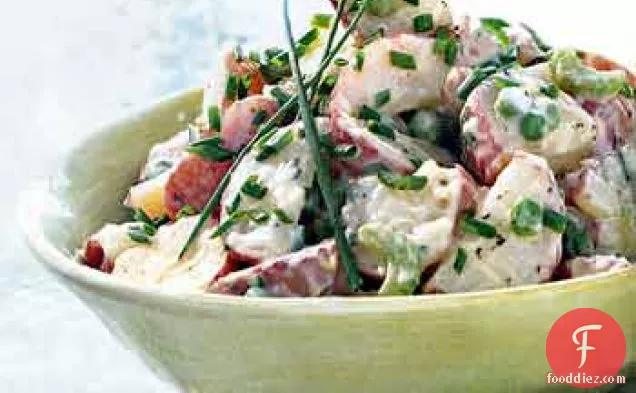 Potato and Pea Salad with Chive Aïoli