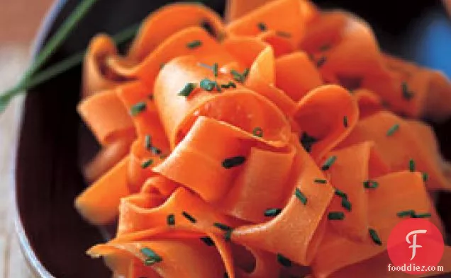 Orange-Glazed Carrot Ribbons