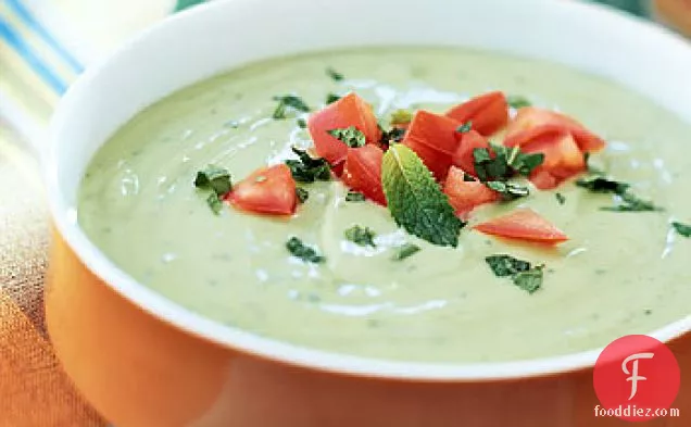 Chilled Avocado and Mint Soup