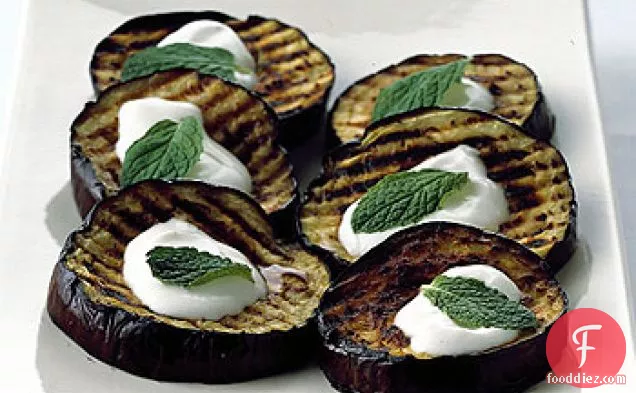 Grilled Eggplant with Lebneh