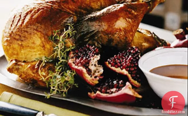 Roast Turkey with Pomegranate Gravy
