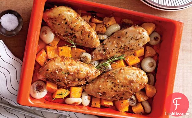 Herbed Chicken and Squash
