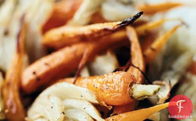 Roasted Fennel and Baby Carrots