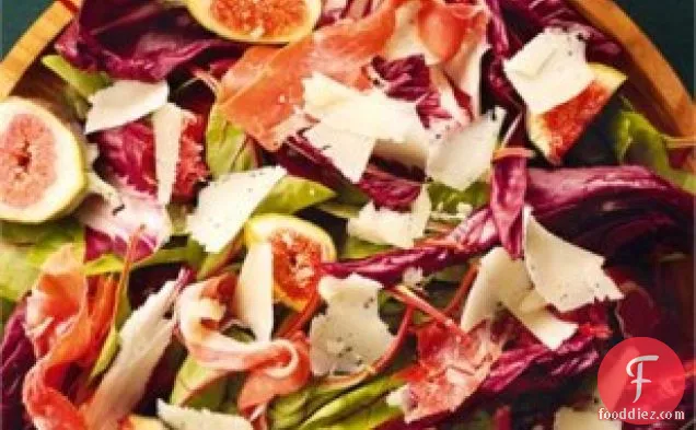 Red-leaf, Fig And Serrano Ham Salad