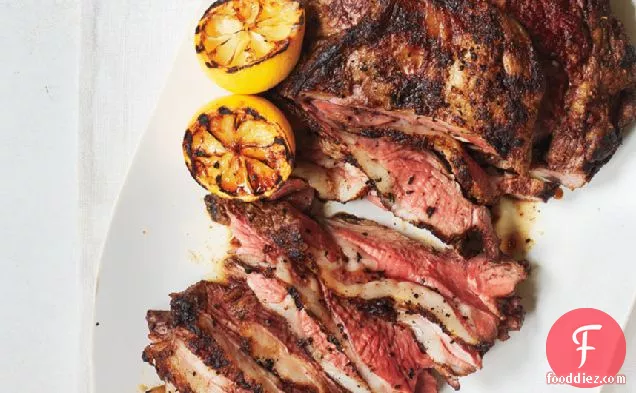 Grilled Yogurt-Marinated Leg of Lamb