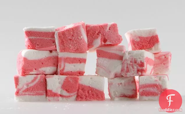 Pink Peppermint Swirl Marshmallows