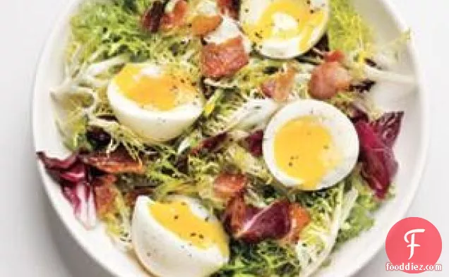 Friseé With Bacon And Soft-cooked Eggs Recipe