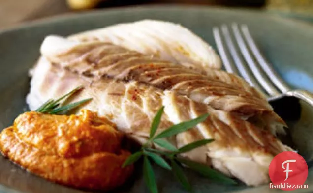 Red Snapper Baked in Salt with Romesco Sauce