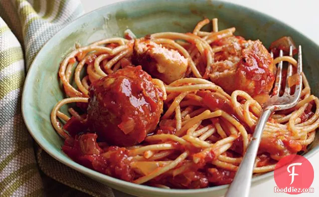 Spaghetti with Turkey Meatballs