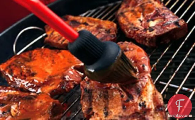 स्मोकी ग्रिल्ड पोर्क स्टेक