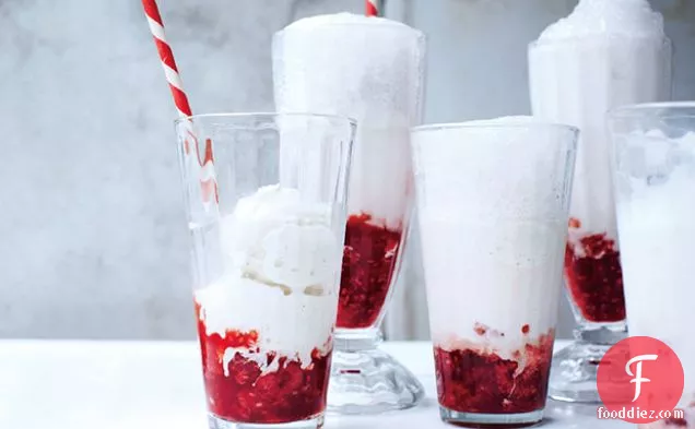 Raspberry and Aperol Floats